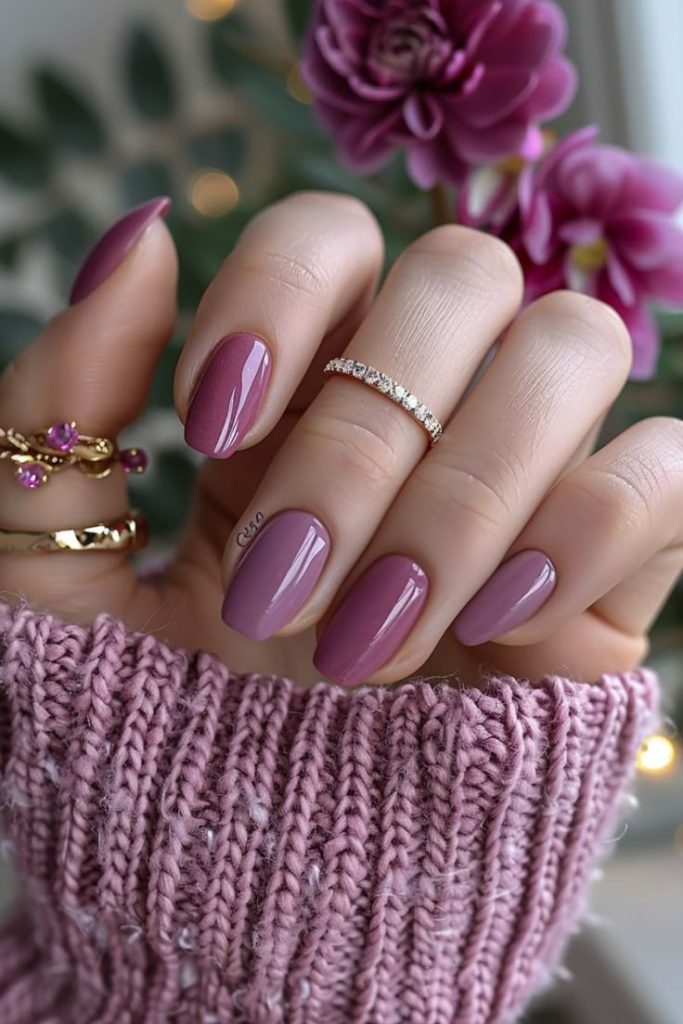 Mauve Magic Nails 