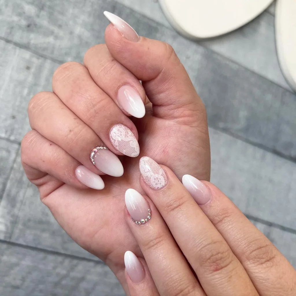  Ombre Lace Nails