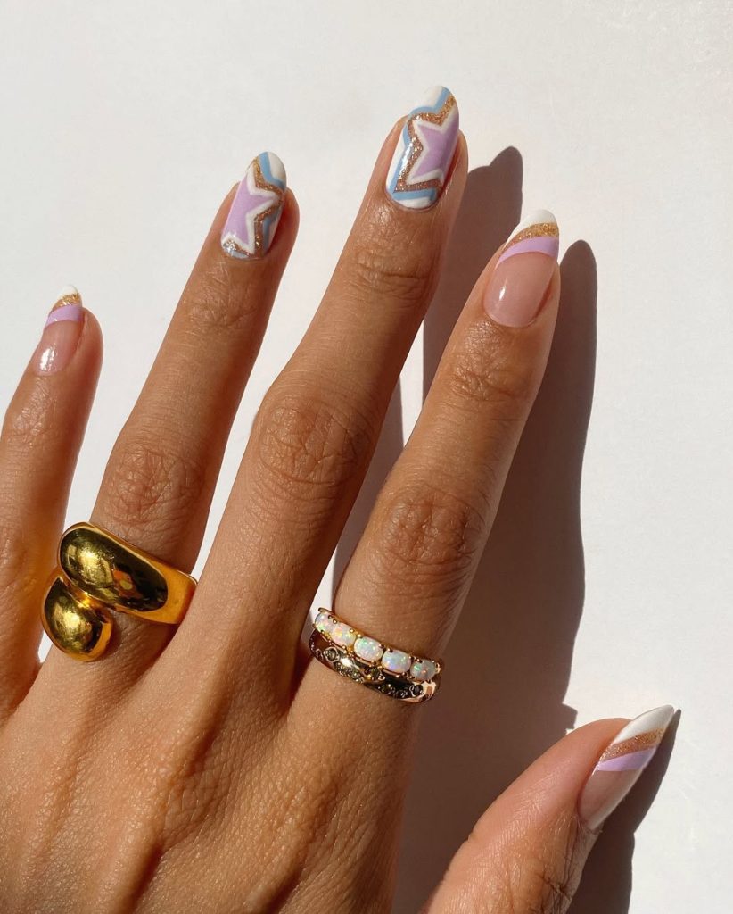 Star Glow Nails