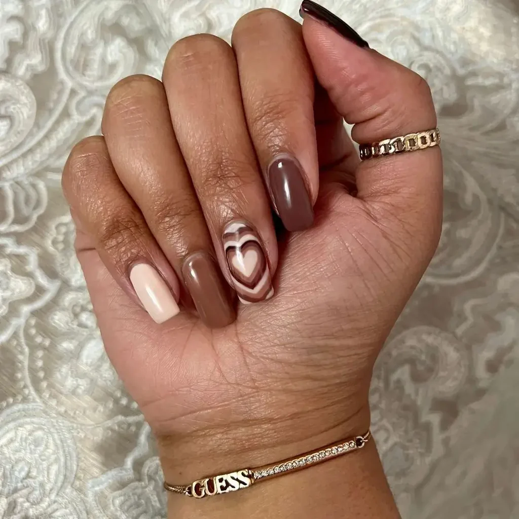 Mocha Ombre Nails