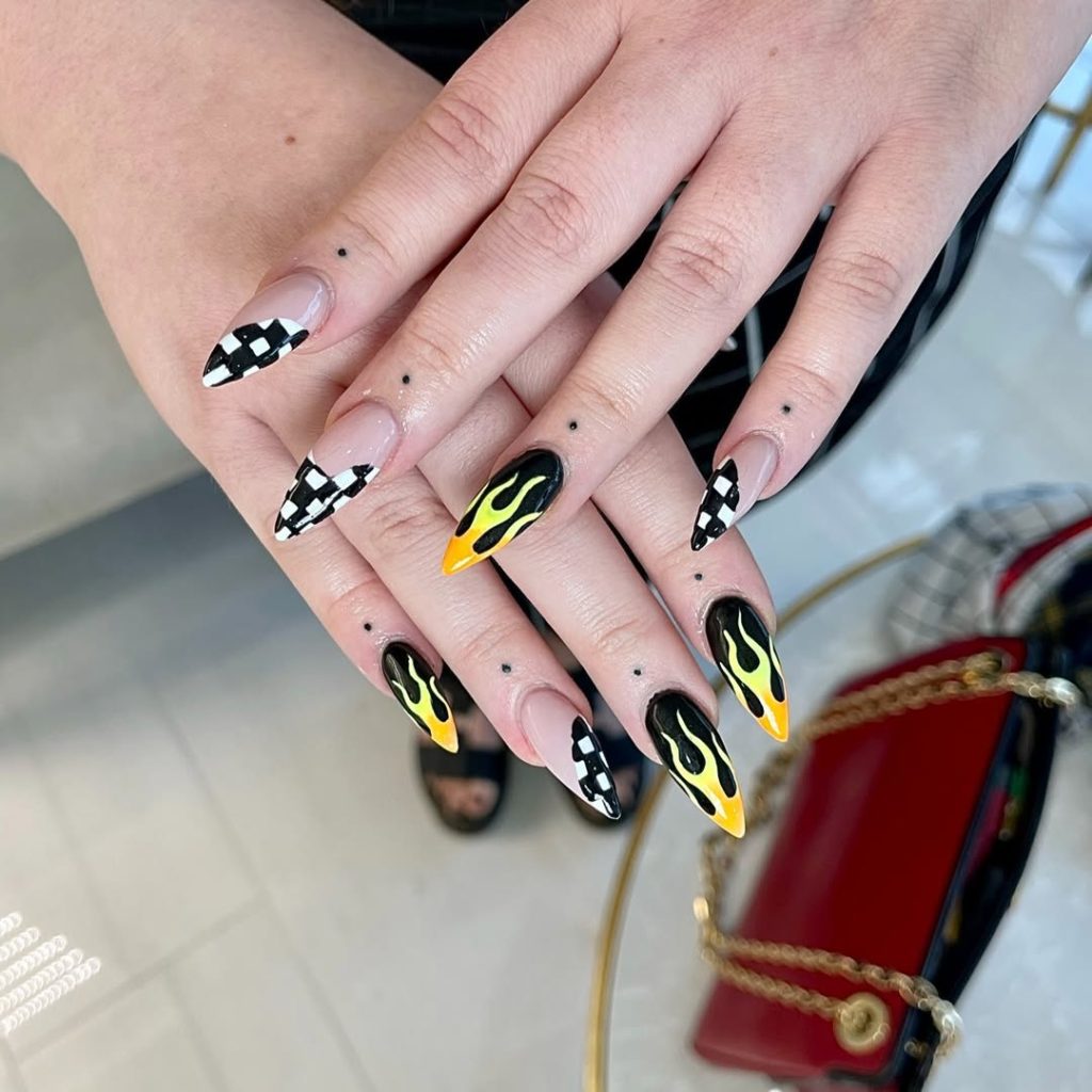 Chess Board Nails