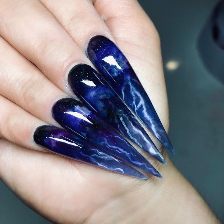 Thunder Nail Designs Are Strikingly Gorgeous